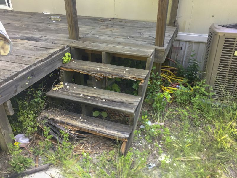 Damaged Deck Railing