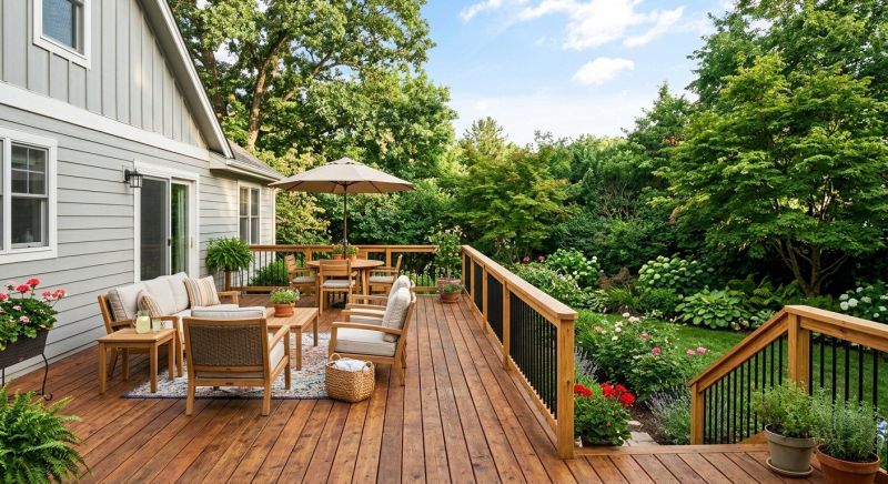 Wooden Patio Installation in Redmond, WA